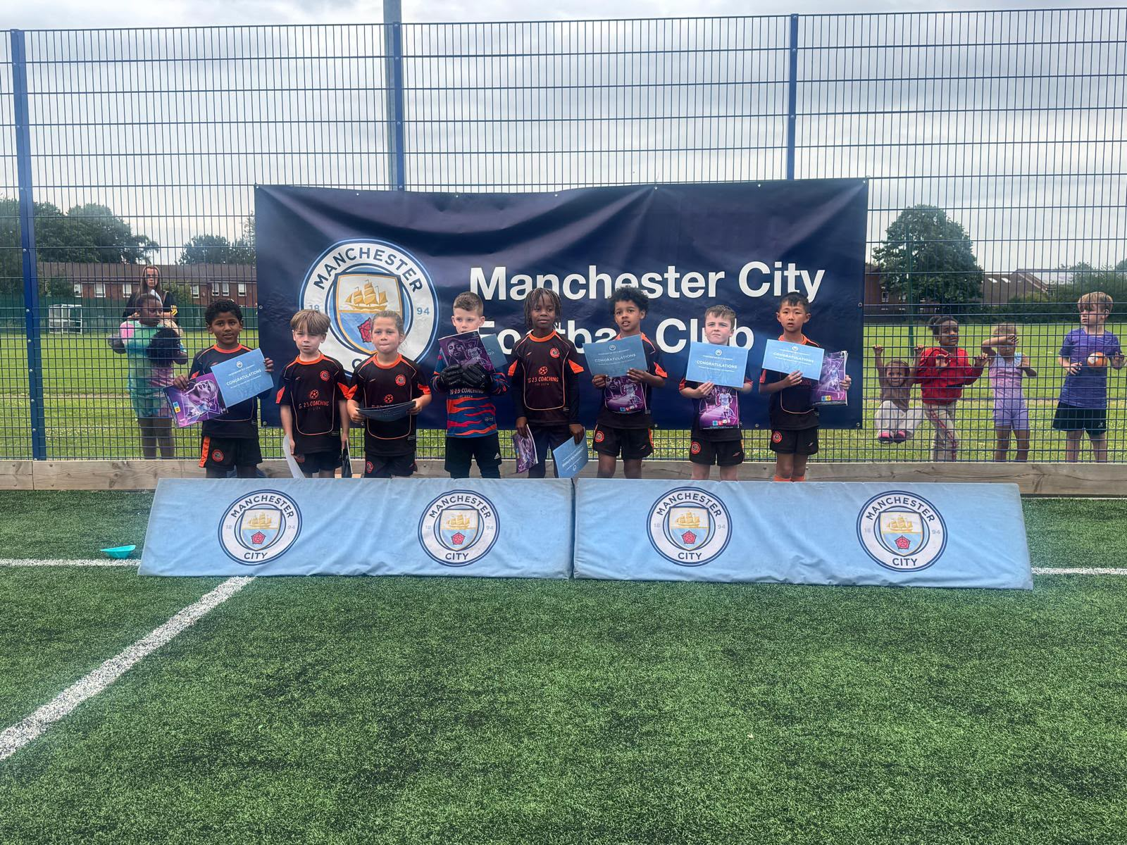 TG23 players at a Manchester City football event